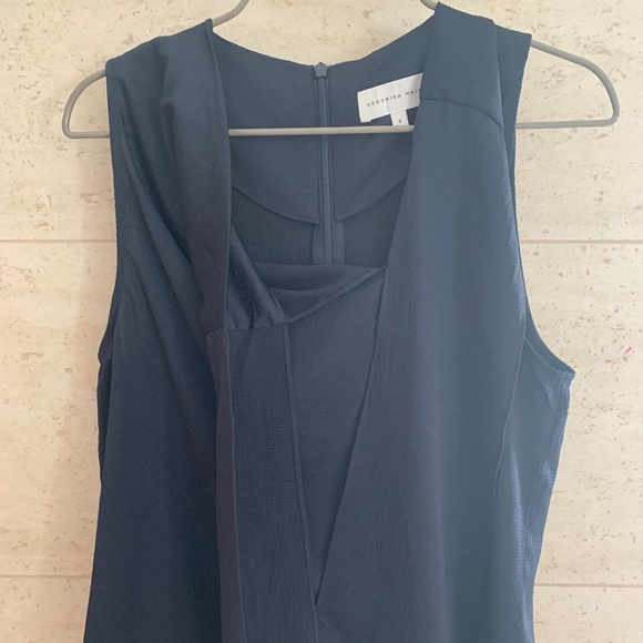 Veronika Maine Black Tie Blouse - Picture 2 of 8